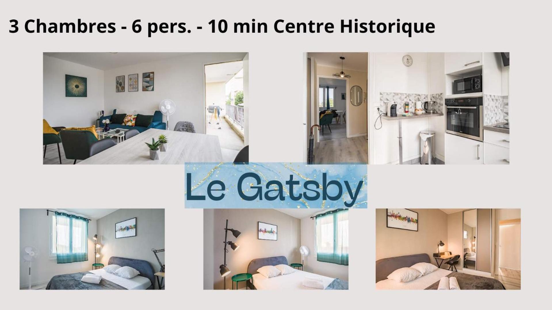 Le Gatsby - 3 Chambres - Centre-Ville Troyes Luaran gambar